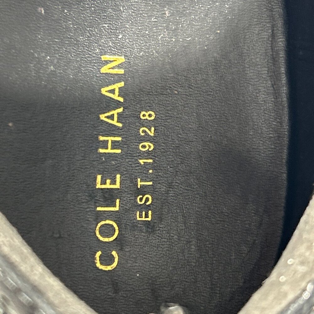 Cole Haan Wingtip Monk Strap Buckle Double Strap Womens Dress Shoes Size 9 Black - Picture 11 of 12